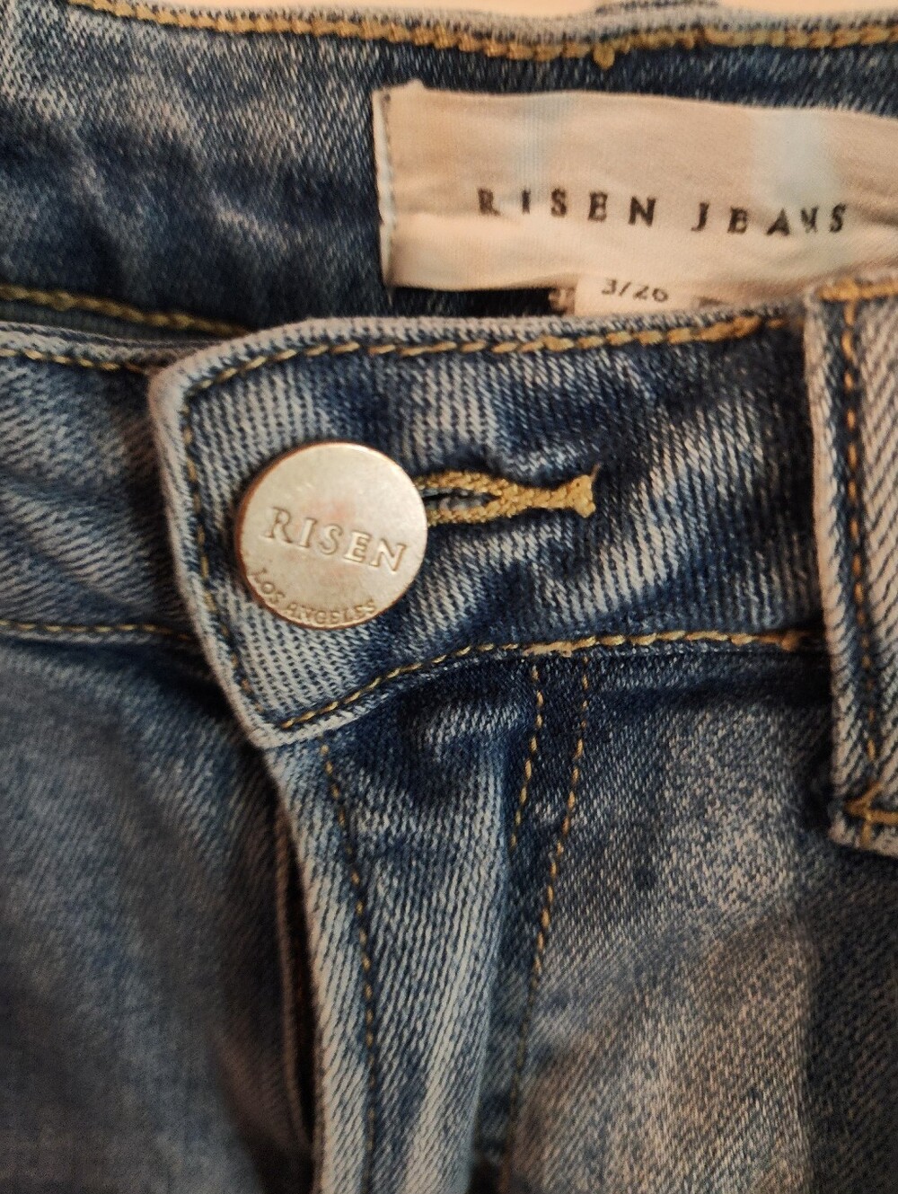 Risen Jeans High-Rise Women's Jeans in Light Blue Denim